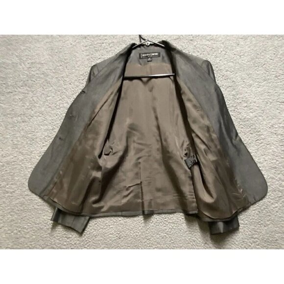 Kasper ASL Blazer Womens 6P Gray 3 Button Lined Long Sleeve - Picture 3 of 12